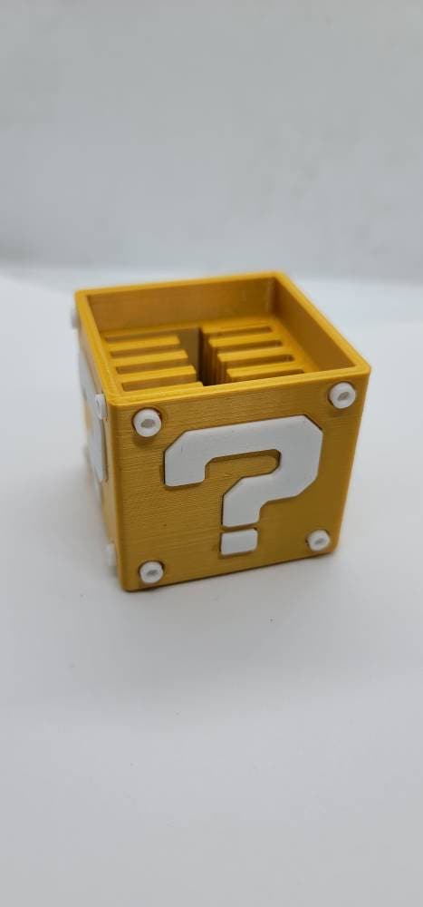 Mario Question Block Switch Game Holder (3D Printed)