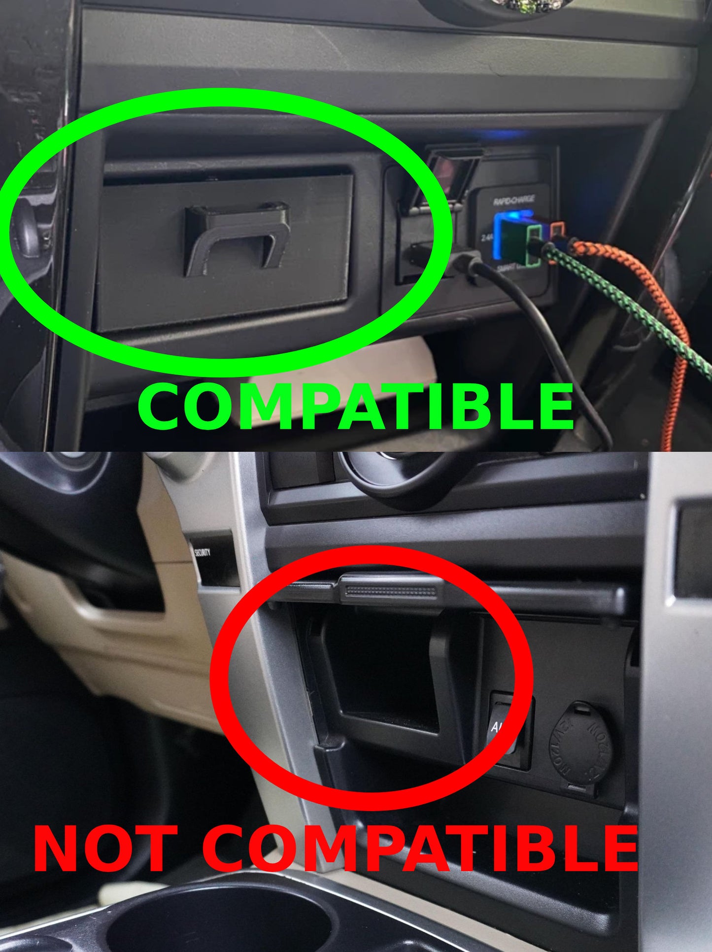 5th Gen *2014 - 2024* 4Runner Storage Drawer (3D Printed)