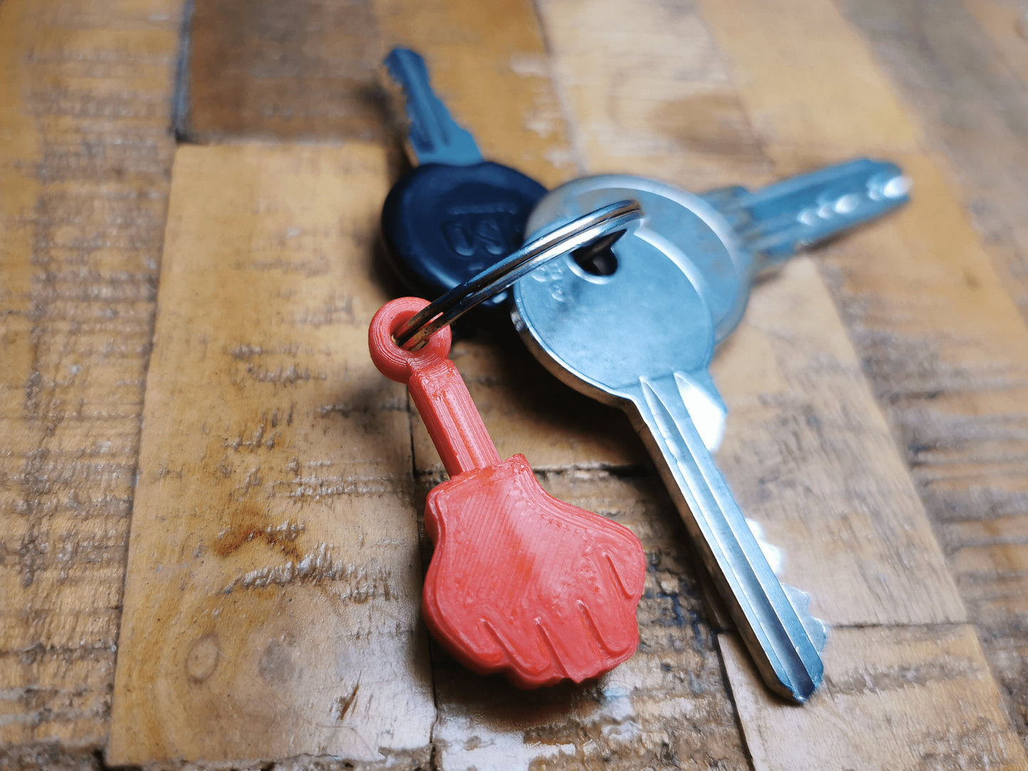 Middle Finger Keychain (3D Printed) -Designed by TomoDesigns