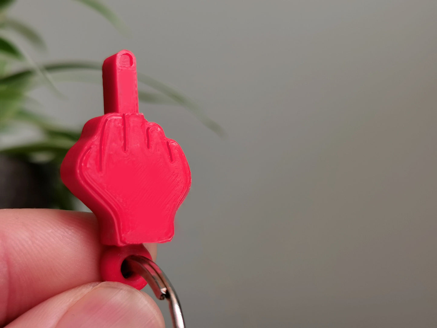 Middle Finger Keychain (3D Printed) -Designed by TomoDesigns